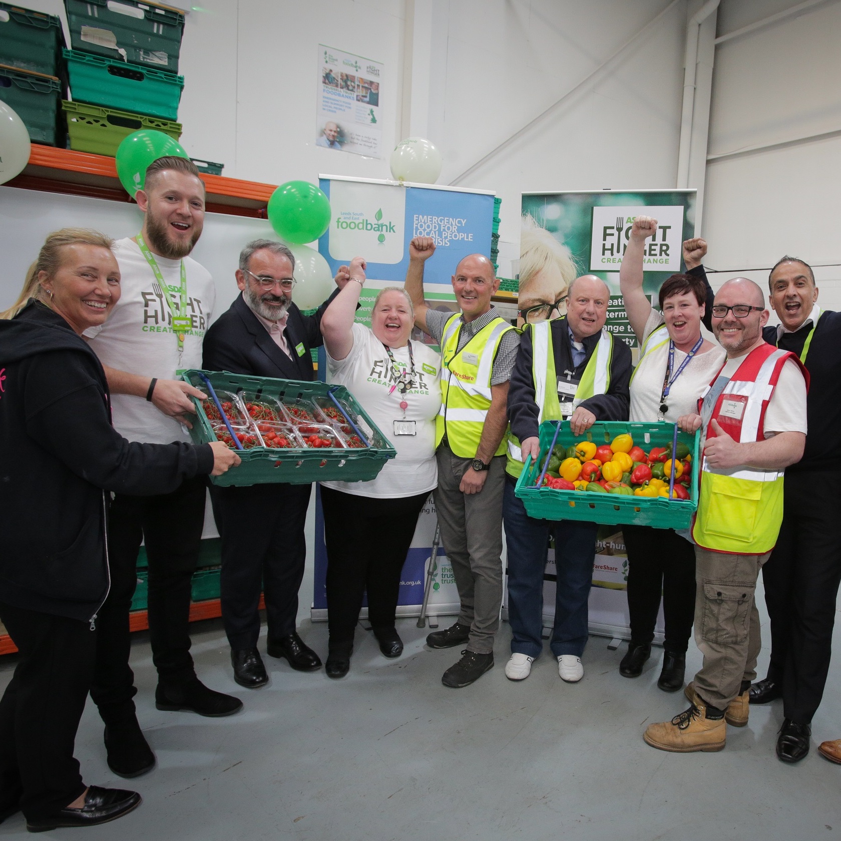 group photo of fareshare workers